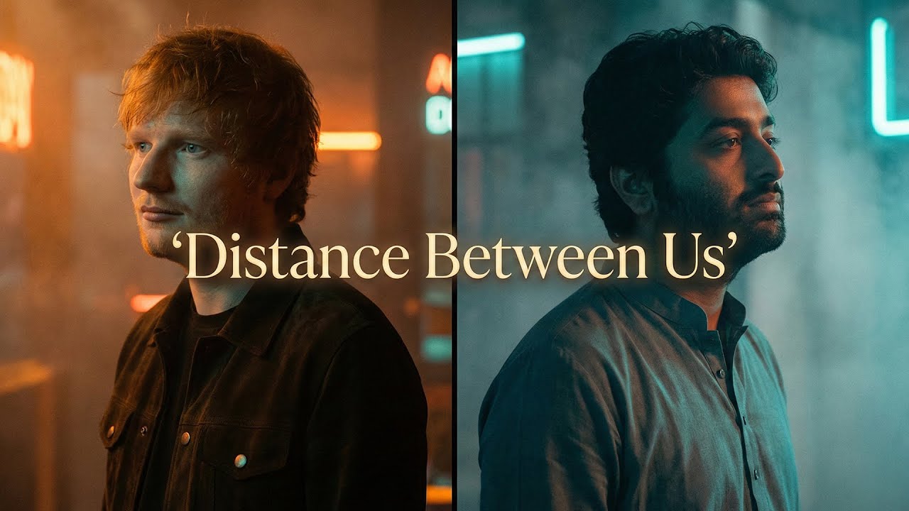 Ed Sheeran × Arijit Singh – Distance Between Us | Hindi × English Duet 2025 | Emotional Love Song