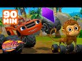 Blaze Saves a Monkey&#39;s Kite! 🪁 | 90 Minute Compilation | Blaze and the Monster Machines