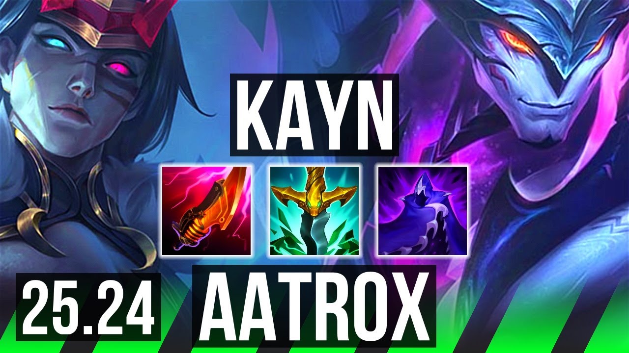 KAYN vs AATROX (JGL) | Good KDA: 21/2/5, 43K damage | KR Master | 25.24