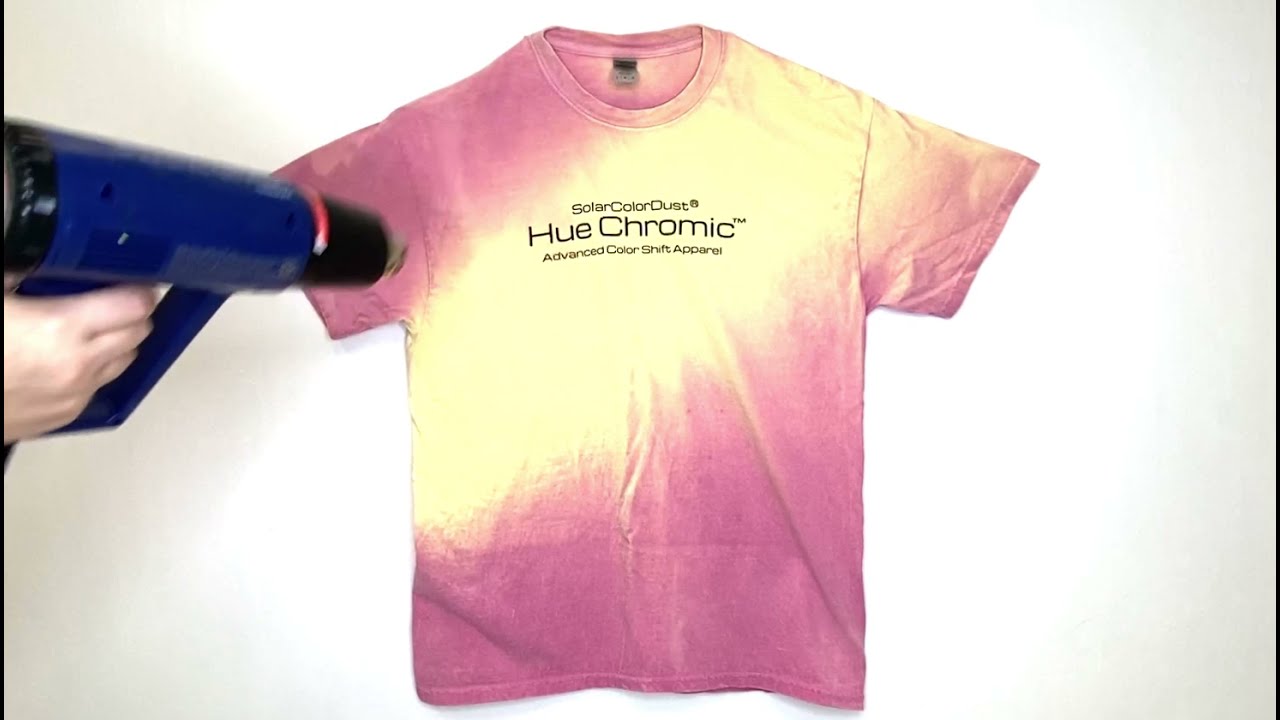 SolarColorDust.com Hue Chromic® Color Changing Fabric Dye - Magenta to Yellow