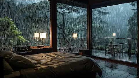 【2M】 SOFT RAIN Sound for Sleeping in Bedroom | Sleep and Relaxation, Meditation