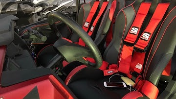 Simpson Vortex Seats and Rear Bench Seat Install With Harness - UTV RZR 4 Turbo