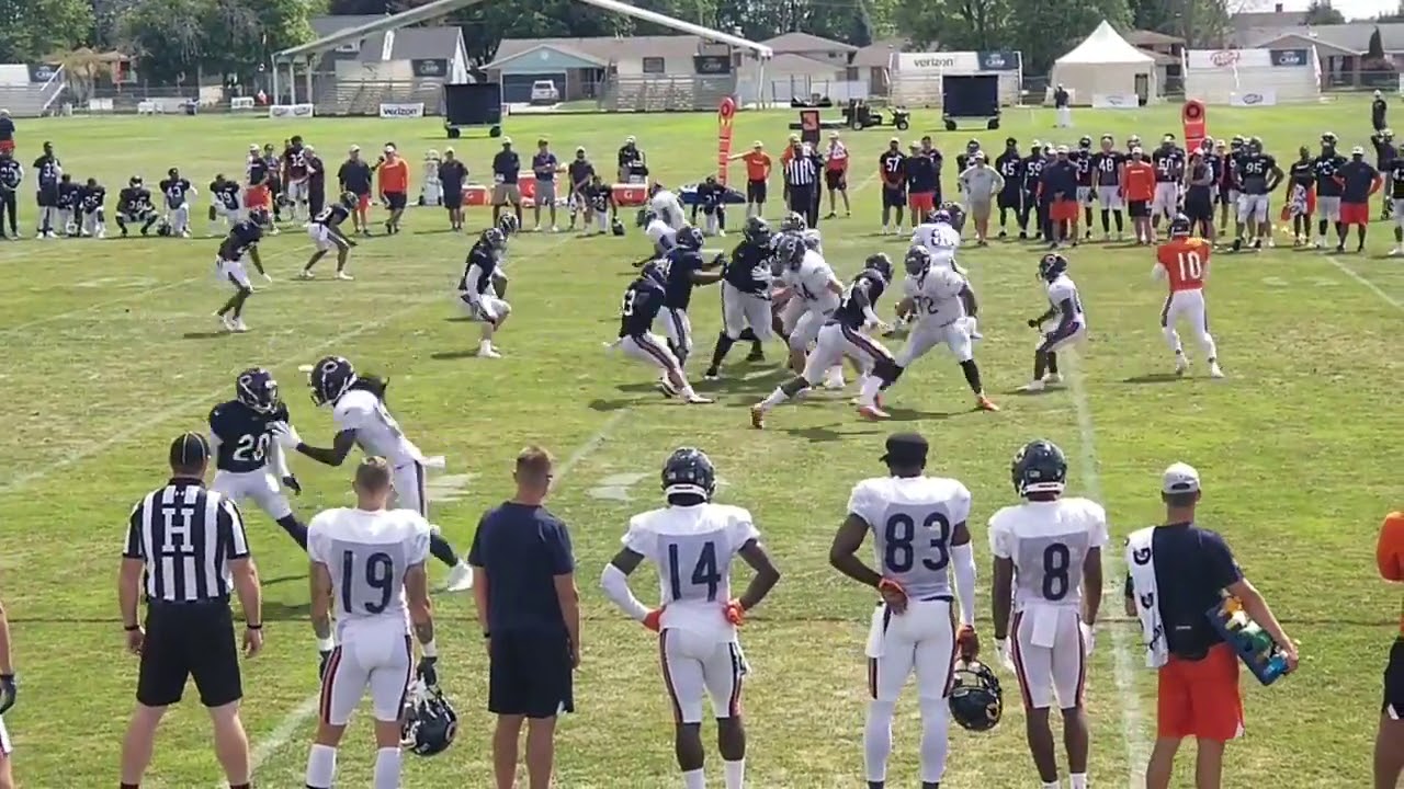 Chicago Bears Training Camp 2018 - Mitch Trubisky to Anthony Miller for a deep touchdown