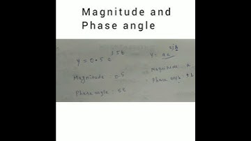 Magnitude and Phase angle