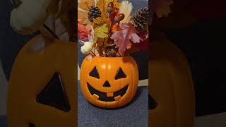 My Halloween Pumpkin Arrangement.  #halloween #pumpkin #arrangement