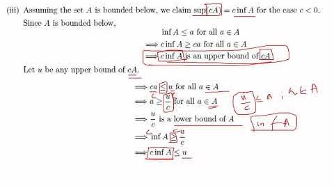 Real Analysis: Lecture 9 - Infimum, Supremum, Axiom of completeness (Part 3) - More Problems