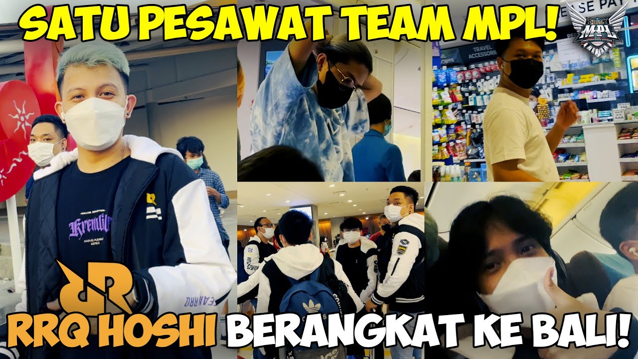 VLOG RRQ HOSHI BERANGKAT KE BALI - DEDEN PERTAMA KALI NAIK PESAWAT ! - XINBLOG #1