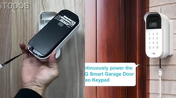 Power Cable and Adapter for myQ Smart Garage Door Video Keypad