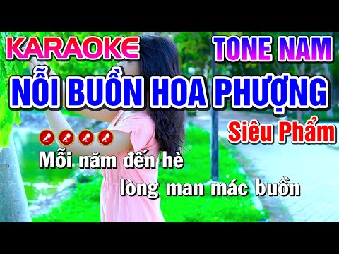 Karaoke Nỗi Buồn Hoa - Nỗi Buồn Hoa Phượng Karaoke Bolero Nhạc Sống Tone Nam ( BEAT CHUẨN ) - Tình Trần Organ