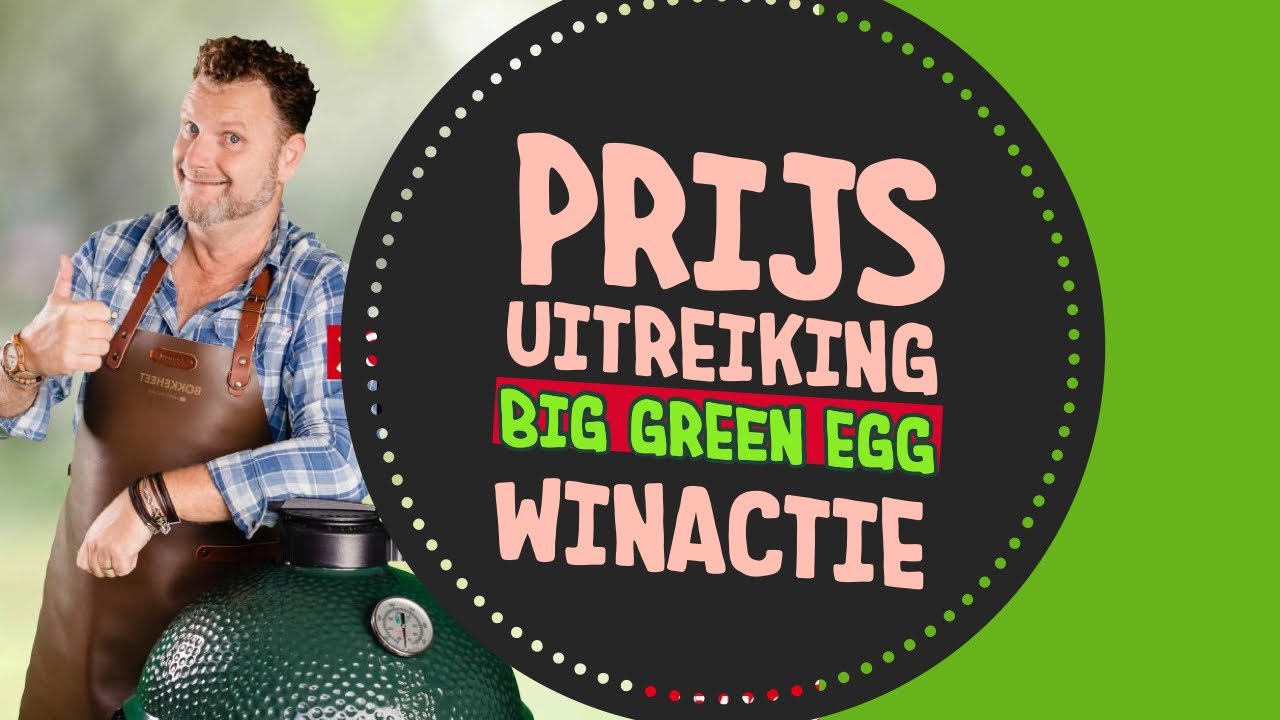 Prijsuitreiking Big Green Egg Winactie! Ralphs bbq tube - YouTube