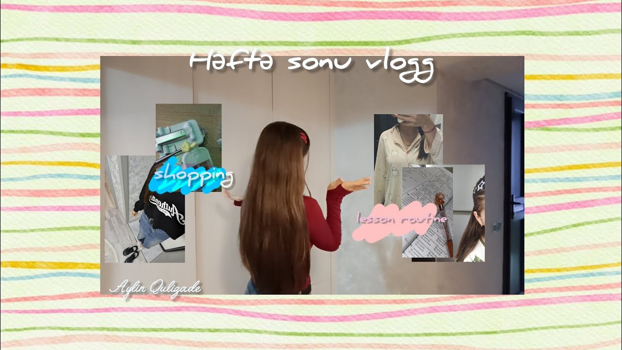 Həftə sonu vlogg 🌧🎬| Bol-bol ders 📚🔖 | Aylin