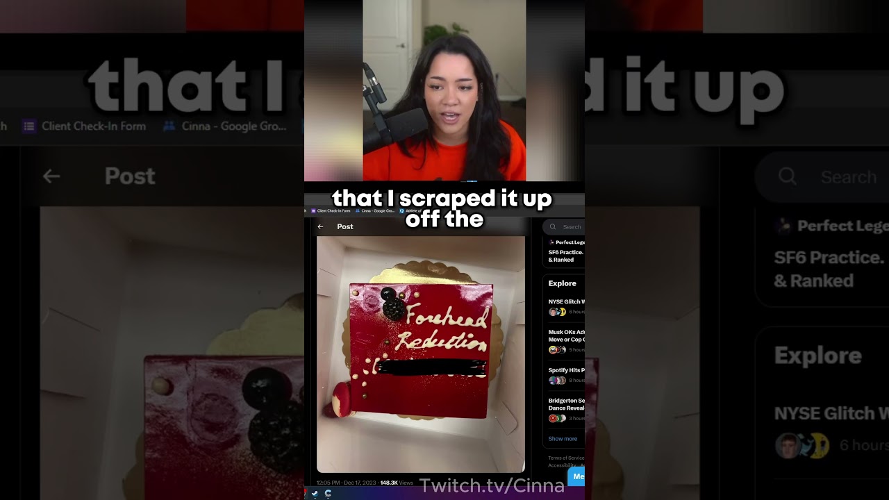 Cinna tells her cake story