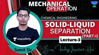 Solid-Liquid Separation - 1 | Mechanical Operation -2 | GATE Chemical 2021