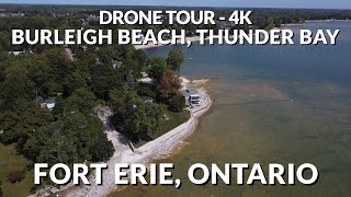 🌅 Burleigh Beach Bliss: Aerial Wonders of Fort Erie, Ontario! 🚁✨ Stunning 4K Drone Footage 🛩️