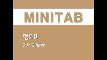 미니탭을 활용한 그래프 - (8) 점도표(Dot Chart)