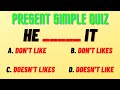 Present Simple Grammar Test - How Well Do You Know the Present Simple? |English MasterClass|