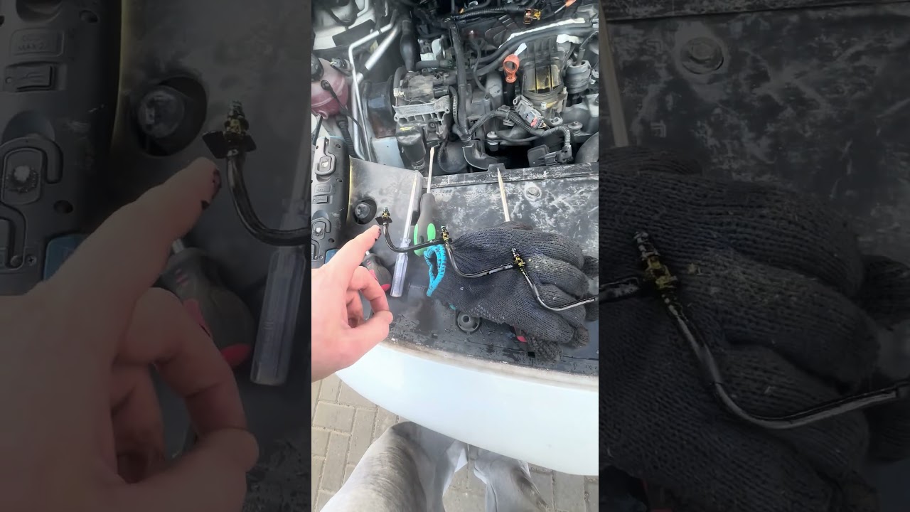 Citroen ds5 2.0hdi 2012 years injectors sockets disconnection and fuel return disconnection!