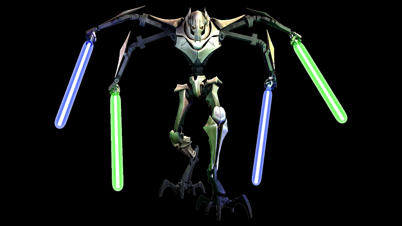 Star Wars: The Clone Wars - Lightsaber Duels - General Grevious voice clips