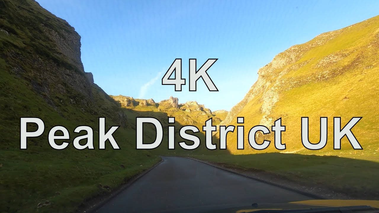 A Fascinating Drive on Uk's Peak District Driving - Off Snake Pass 4k