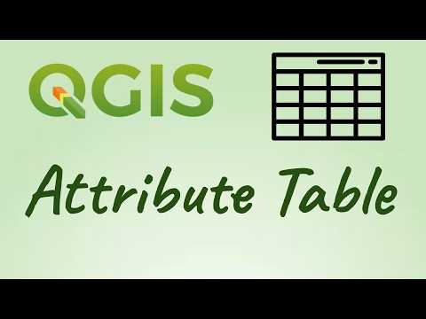 How to Use Attribute Table - QGIS Tutorial - GIS Tutorial - YouTube
