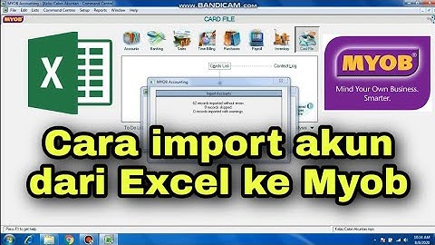CARA IMPORT AKUN DI MYOB ACCOUNTING