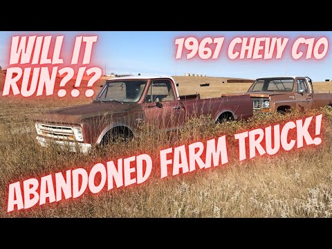 One Owner 1967 Chevrolet C10 Farm Truck! Abandoned for 16 Years! Will It Run?!?