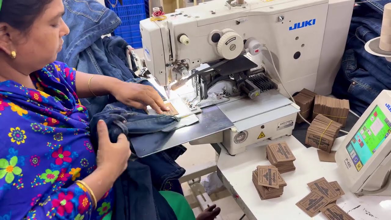 23 Прикрепить кожаную нашивку на талию I SMV: 0,21 I Цель: 288 шт. I Изделие: 5 карманов