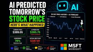 I Asked AI to Predict Tomorrow's Stock Price — Here's What Happened