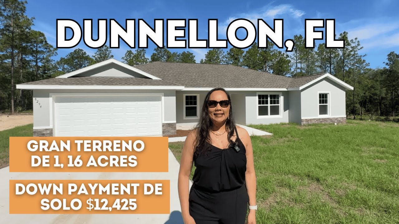 Casa Nueva Dunnellon FL, Gran Terreno 1,16 Acres ‼️ YouTube