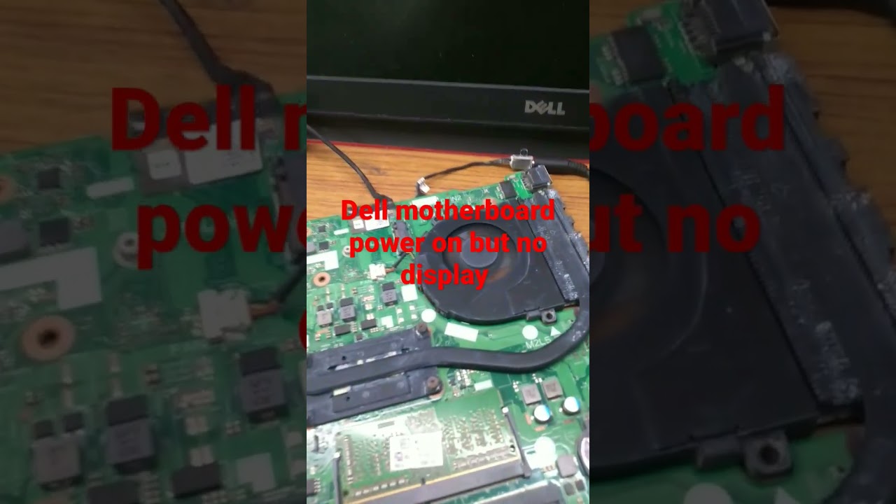 Dell laptop power on but no display
