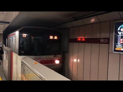 営団02系106編成が到着するシーン