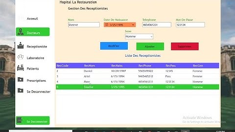 Application De Gestion D