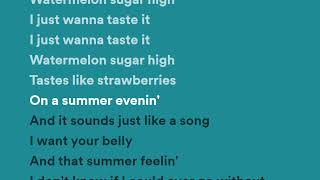 Harry Styles - Watermelon Sugar (Lyrics)