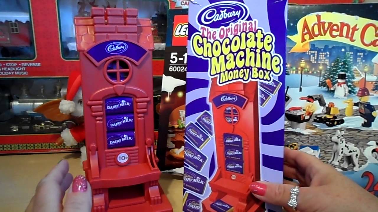 PRE USA BAN BRITISH CADBURY CHOCOLATE MONEY BOX MACHINE WITH REAL UK