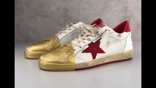 GOLDEN GOOSE Ball Star ‘gold metallic’ | UNBOXING & ON FEET | luxury shoes l 2019