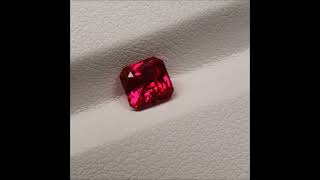 Rubin Ca.1,13Ct Octagonal Red Vibrant Unheated - Chq Gmbh