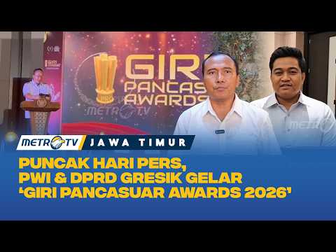 Puncak Hari Pers, PWI Gresik Beri Penghargaan Tokoh Daerah