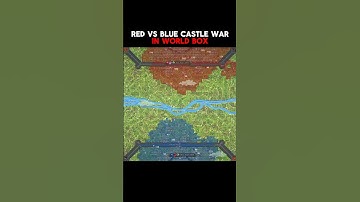Red Vs Blue Castle War #worldbox #geography #superworldbox #map #history #shorts #sandbox