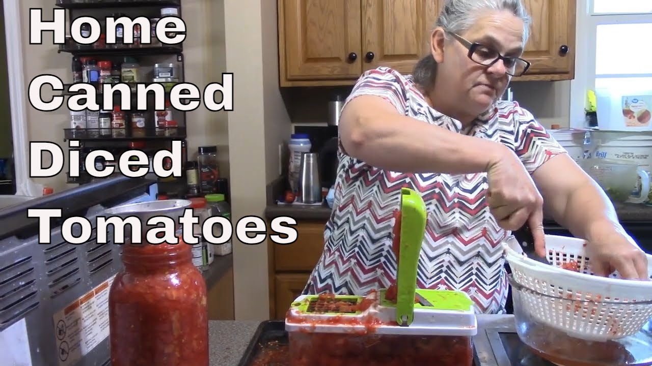 Home Canned Diced Tomatoes  
