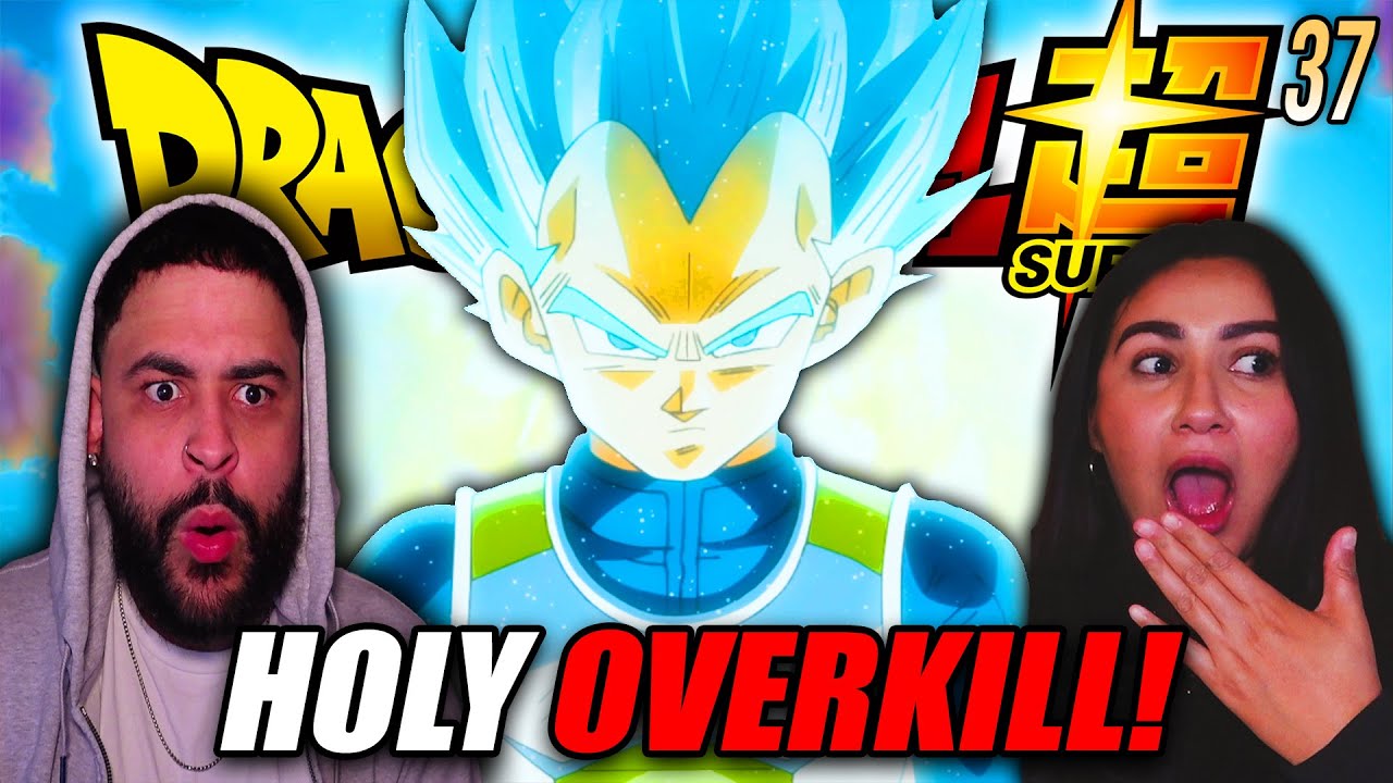 РЕАКЦИЯ ПОДРУГИ НА СУПЕР САЙЯН: БЛЮ ВЕГЕТА УНИЧТОЖАЕТ КАББУ! Dragon Ball Super Episode 37