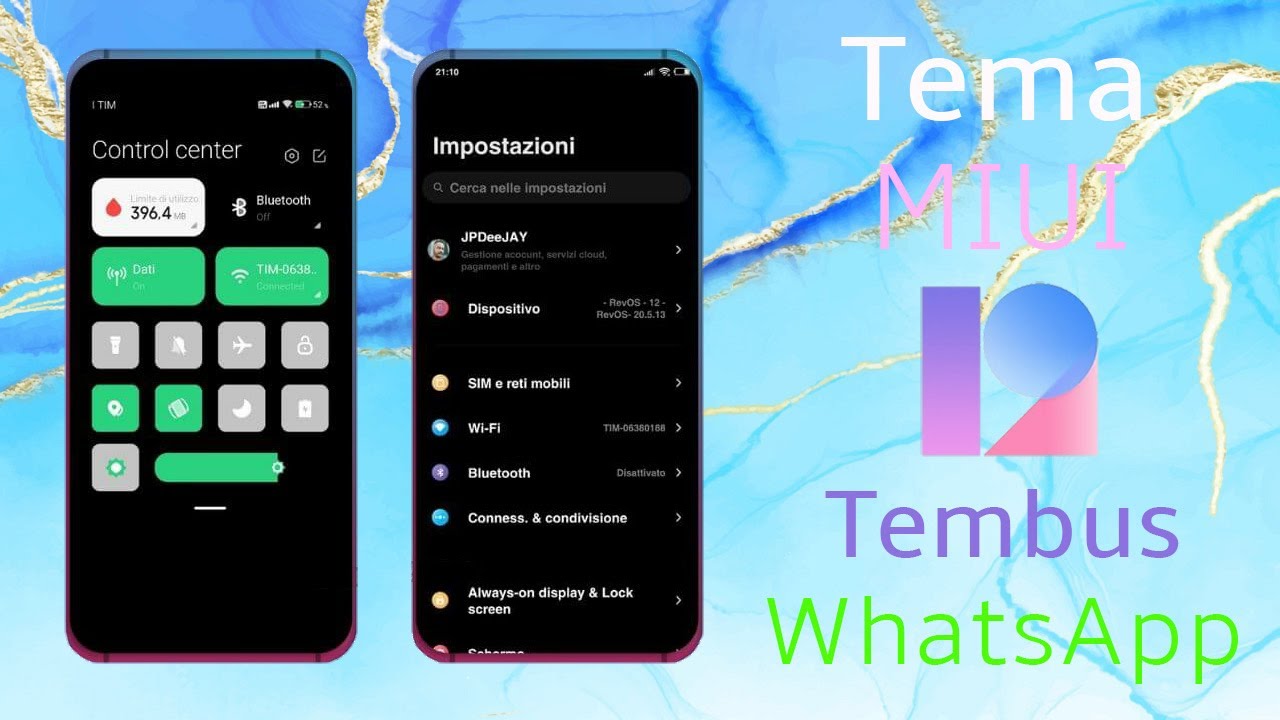 Tema MIUI 12 Tembus WhatsApp - YouTube