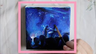 painting random pics from my insta (3: concert)