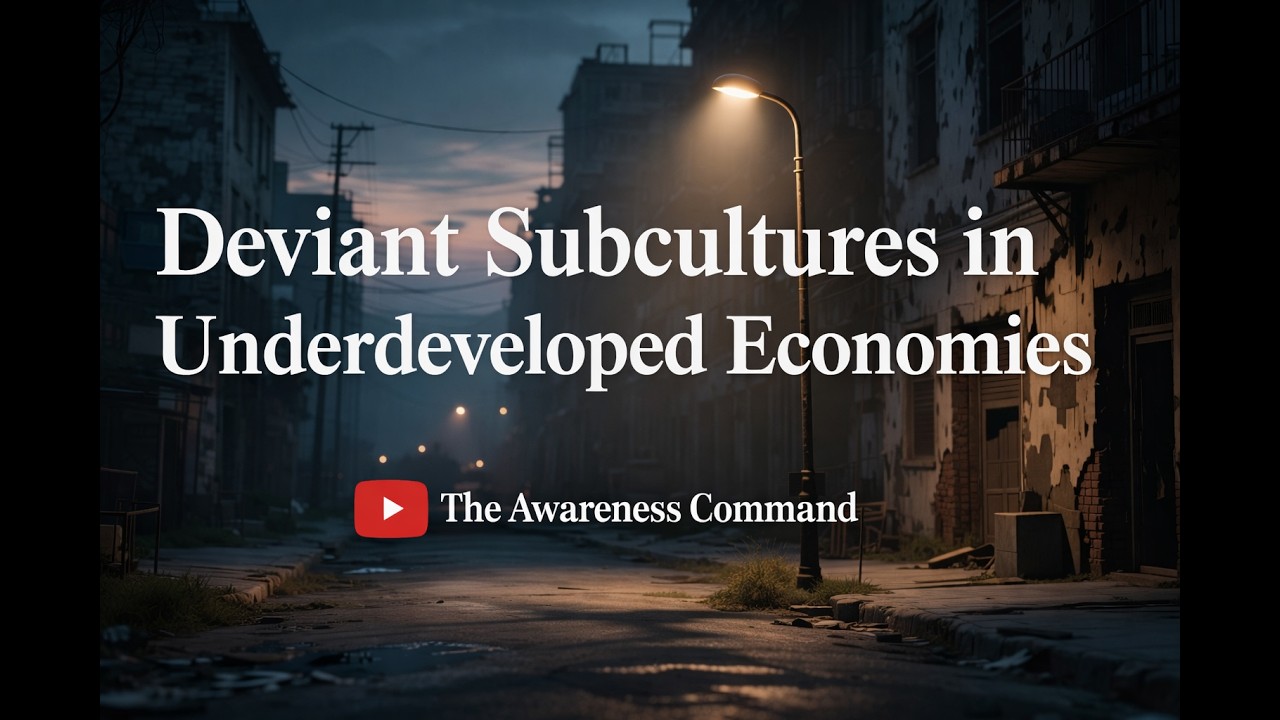 Deviant Subcultures in Underdeveloped Economies - YouTube