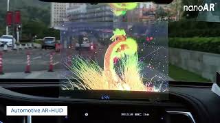 Automotive AR: NanoAR© Transparent Display Solution for AR-HUD, Sunroof, and Side Window Display