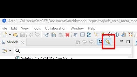 Archi - Synchronzing selections in model tree and view