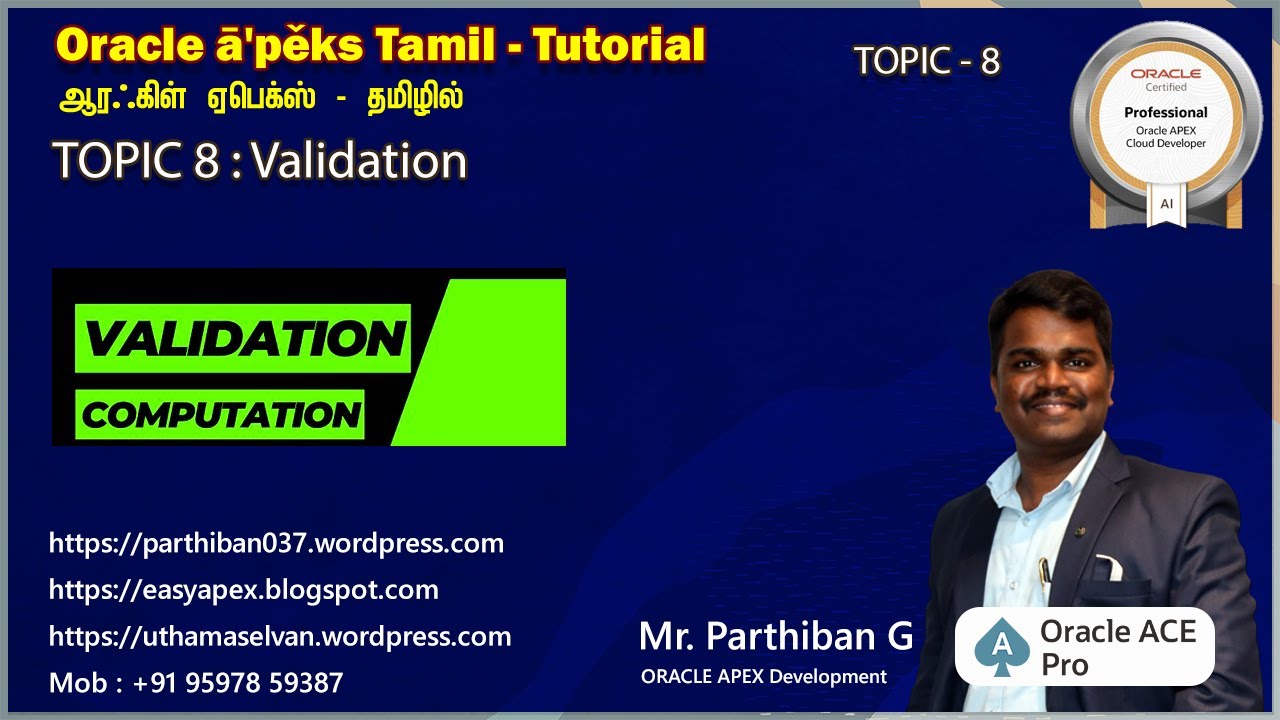 8. Oracle APEX Validations Explained | Types of Validations & Their ...