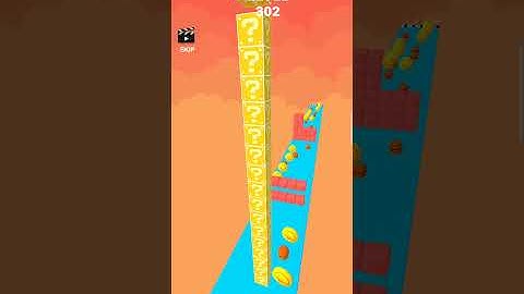 Cube stacker surfer Android and iOS gameplay level 302