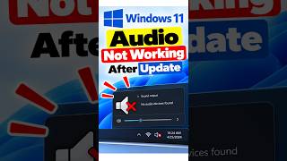 Windows 11 Audio Not Working After Update? FIX It FAST