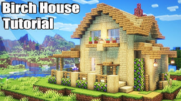 Easy Wooden Birch House - Minecraft Survival Tutorial #434