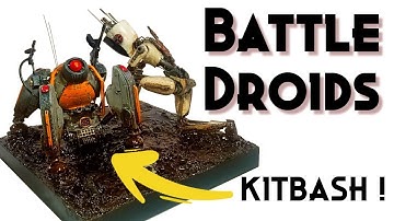 I Kit-Bashed these Battle Droids 🤖from Dollar Store toys  and junk parts ! ✂